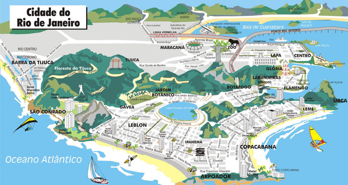 Rio Neighborhood Map